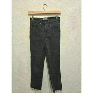 Madewell Stovepipe Black/gray size 24